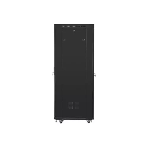 Lanberg 19" szabadon álló rack szekrény 37U/800X1000 üvegajtó, lapraszerelt, LCD kijelző, fekete V2