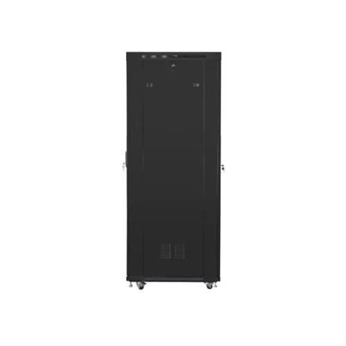 Lanberg 19" szabadon álló rack szekrény 37U/800X1000 perforált ajtó, lapraszerelt, LCD kijelző, fekete V2