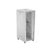 Lanberg 19" szabadon álló rack szekrény 42U/800X1000 üvegajtó, lapraszerelt, LCD kijelző, szürke V2