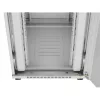 Lanberg 19" szabadon álló rack szekrény 42U/800X1000 üvegajtó, lapraszerelt, LCD kijelző, szürke V2