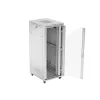 Lanberg 19" szabadon álló rack szekrény 42U/800X1000 üvegajtó, lapraszerelt, LCD kijelző, szürke V2