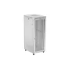 Lanberg 19" szabadon álló rack szekrény 42U/800X1000 perforált ajtó, lapraszerelt, LCD kijelző, szürke