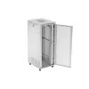 Lanberg 19" szabadon álló rack szekrény 42U/800X1000 perforált ajtó, lapraszerelt, LCD kijelző, szürke
