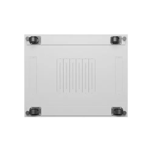 Lanberg 19" szabadon álló rack szekrény 42U/800X1000 perforált ajtó, lapraszerelt, LCD kijelző, szürke