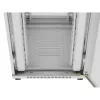 Lanberg 19" szabadon álló rack szekrény 42U/800X1000 perforált ajtó, lapraszerelt, LCD kijelző, szürke