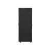 Lanberg 19" szabadon álló rack szekrény 47U/800X1000 üvegajtó, lapraszerelt, LCD kijelző, fekete