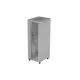 Lanberg 19" szabadon álló rack szekrény 47U/800X1000 üvegajtó, lapraszerelt, LCD kijelző, szürke
