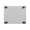 Lanberg 19" szabadon álló rack szekrény 47U/800X1000 üvegajtó, lapraszerelt, LCD kijelző, szürke
