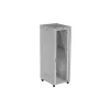 Lanberg 19" szabadon álló rack szekrény 47U/800X1000 üvegajtó, lapraszerelt, LCD kijelző, szürke