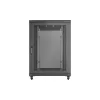 Lanberg 19" szabadon álló rack szekrény 22U/800X1200 perforált ajtó, lapraszerelt, fekete