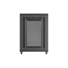 Lanberg 19" szabadon álló rack szekrény 22U/800X1200 perforált ajtó, lapraszerelt, fekete