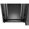 Lanberg 19" szabadon álló rack szekrény 22U/800X1200 perforált ajtó, lapraszerelt, fekete