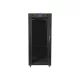 Lanberg 19" szabadon álló rack szekrény 27U/800X1200 üvegajtó, lapraszerelt, LCD kijelző, fekete