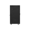 Lanberg 19" szabadon álló rack szekrény 27U/800X1200 üvegajtó, lapraszerelt, LCD kijelző, fekete