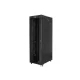 Lanberg 19" szabadon álló rack szekrény 42U/800X1200 üvegajtó, lapraszerelt, LCD kijelző, fekete V2