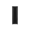 Lanberg 19" szabadon álló rack szekrény 42U/800X1200 üvegajtó, lapraszerelt, LCD kijelző, fekete V2