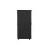 Lanberg 19" szabadon álló rack szekrény 42U/800X1200 perforált ajtó, lapraszerelt, LCD kijelző, fekete V2