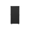 Lanberg 19" szabadon álló rack szekrény 42U/800X1200 perforált ajtó, lapraszerelt, LCD kijelző, fekete V2