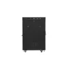 Lanberg 19" szabadon álló rack szekrény 22U/800X1000 üvegajtó, lapraszerelt, LCD kijelző, fekete V2
