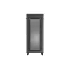 Lanberg 19" szabadon álló rack szekrény 37U/800X800, perforált ajtó, lapraszerelt, LCD kijelző, fekete