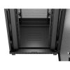 Lanberg 19" szabadon álló rack szekrény 37U/800X800, perforált ajtó, lapraszerelt, LCD kijelző, fekete