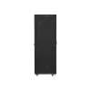 Lanberg 19" szabadon álló rack szekrény 42U/800X800 üvegajtó, lapraszerelt, LCD kijelző, fekete