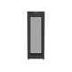 Lanberg 19" szabadon álló rack szekrény 42U/800X800 perforált ajtó, lapraszerelt, LCD kijelző,  fekete