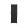 Lanberg 19" szabadon álló rack szekrény 42U/800X800 perforált ajtó, lapraszerelt, LCD kijelző,  fekete
