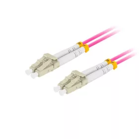   Lanberg Optikai patch MM LC/UPC-LC/UPC duplex 0.5m LSZH OM4 50/125 3.0mm lila