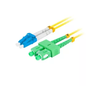   Lanberg Optikai patch SM LC/UPC-SC/APC duplex 0.5m LSZH G657A1 3.0mm sárga