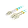 Lanberg Optikai patch MM LC/UPC-SC/UPC duplex 0.5m LSZH OM3 50/125 3.0mm aqua