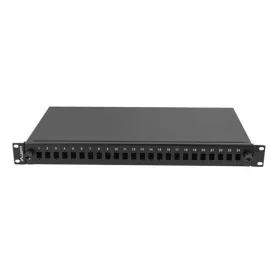   Lanberg 19" optikai patch panel 24xSC szimplex/24xLC duplex fekete