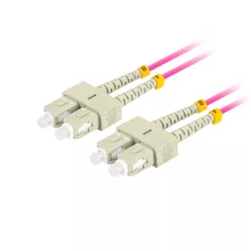   Lanberg Optikai patch MM SC/UPC-SC/UPC duplex 2m LSZH OM4 50/125 3.0mm lila