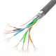Lanberg 100Mb/s F/UTP rézzel bevont (CCA) patch kábel 305m, szürke