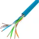 Lanberg 100Mb/s U/UTP rézzel bevont (CCA) fali kábel 305m, AWG24, PVC, 100Mhz, Fca, kék