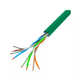   Lanberg Cat.5e U/UTP réz fali kábel 305m, AWG24, PVC, 100Mhz, Fca, zöld
