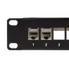 LogiLink 19" 24-portos üres patch panel, 1U, fekete