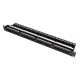LogiLink Cat.6 patch panel 24-portos, árnyékolatlan, 19" rackbe, fekete, tehermentesítővel