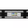 LogiLink Cat.6 patch panel 24-portos, árnyékolatlan, 19" rackbe, fekete