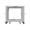 Lanberg 19" 9U 600x600-1100 (állítható mélységű) szabadon álló rack keret, szürke