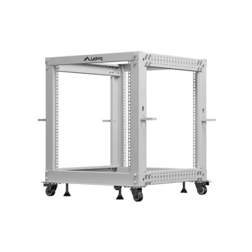 Lanberg 19" 12U 600x600-1100 (állítható mélységű) szabadon álló rack keret, szürke