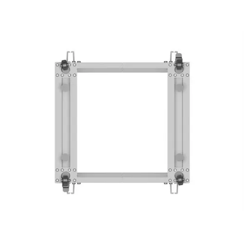 Lanberg 19" 12U 600x600-1100 (állítható mélységű) szabadon álló rack keret, szürke