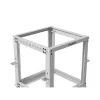 Lanberg 19" 12U 600x600-1100 (állítható mélységű) szabadon álló rack keret, szürke