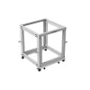 Lanberg 19" 12U 600x600-1100 (állítható mélységű) szabadon álló rack keret, szürke