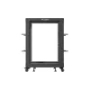 Lanberg 19" 15U 600x600-1100 (állítható mélységű) szabadon álló rack keret, fekete