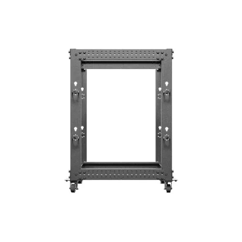 Lanberg 19" 15U 600x600-1100 (állítható mélységű) szabadon álló rack keret, fekete