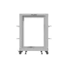 Lanberg 19" 15U 600x600-1100 (állítható mélységű) szabadon álló rack keret, szürke