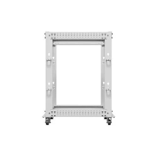 Lanberg 19" 15U 600x600-1100 (állítható mélységű) szabadon álló rack keret, szürke