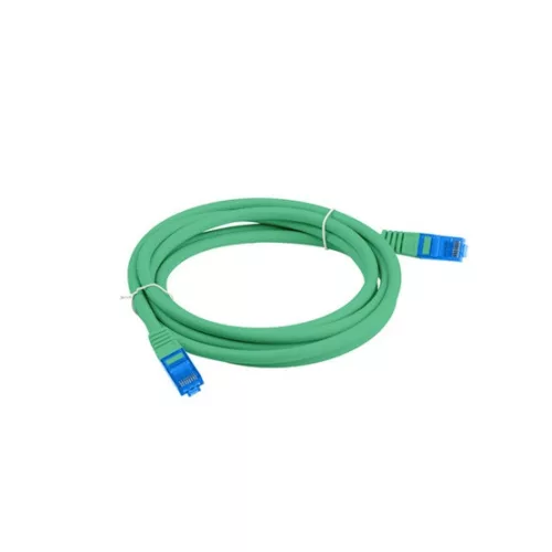 Lanberg patch kábel, Cat6a S/FTP LSZH CCA 0,5 m, zöld 