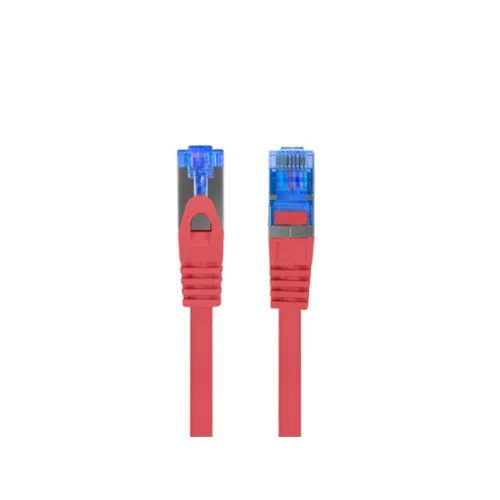 Lanberg patch kábel, Cat6a S/FTP LSZH CCA 0,5 m, piros 
